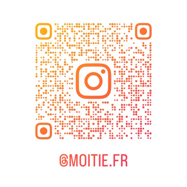Instagram @MOITIE.FR のプロフィールを見る（QRコード）